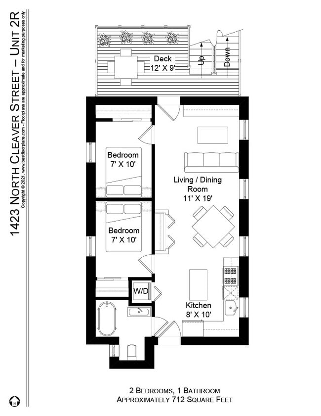 Building Photo - 1423 N Cleaver St Unit 2 Rear Rental