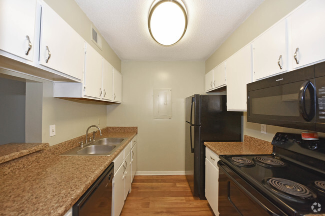 Sleek Galley Kitchen - Croley Court Rental