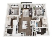 B1 floor plan Lenox at The Grid