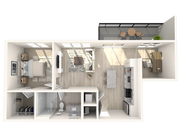 A4.0 | One Bedroom, One Bathroom + Den