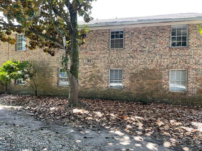 Back of Building 13 on the parking lot. #13 is on the back wall. - 2205 Southside Blvd