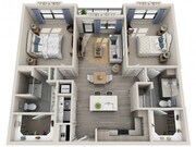 Floor plans are artist’s rendering. All dimensions are approximate. Actual product and specifications may vary in dimension or detail. Not all features are available in every apartment. Prices and availability are subject to change.