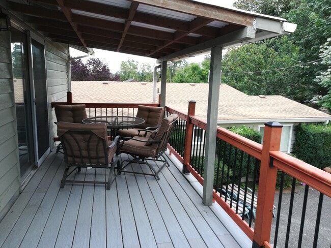 Private deck for guest. - 19918 Damson Rd