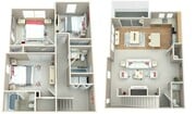 Explore the thoughtfully designed duplex layout, perfect for modern family living.