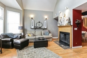 Living room #1 - 3636 N Hermitage Ave Unit 2nd floor duplex