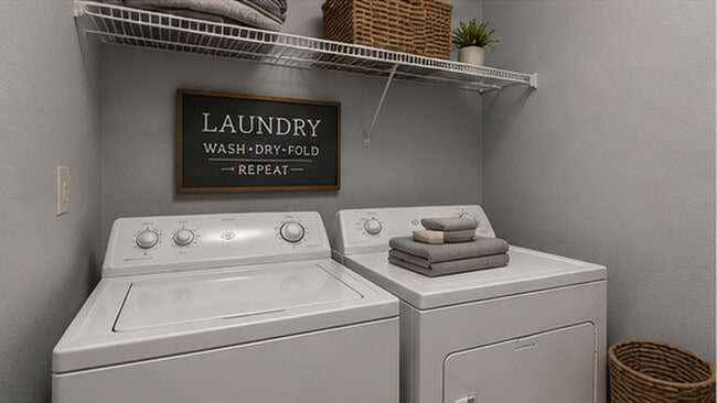 1BR, 1BA - 930SF - Laundry