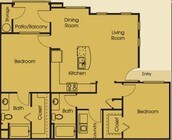 2BR/2BA