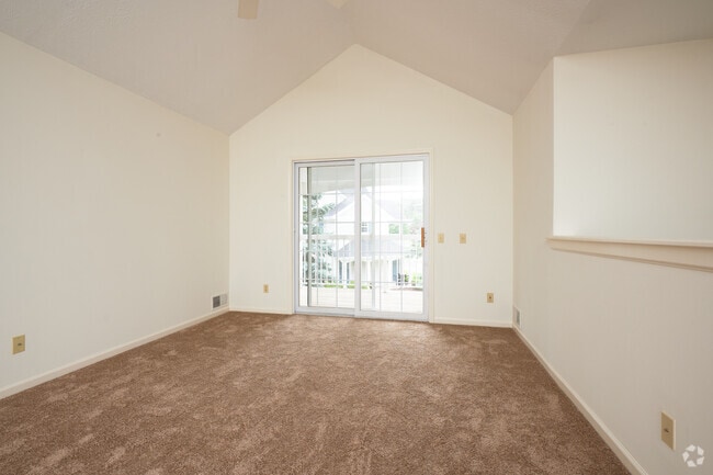 Living Room w/ Cathedral Ceiling