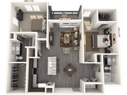 B1 floor plan Lone Oak