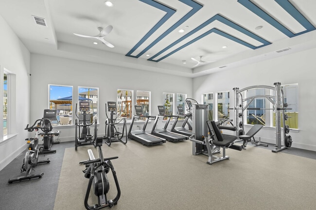 Fitness center with cross fit and yoga lawn