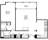1 habitación - 1S
