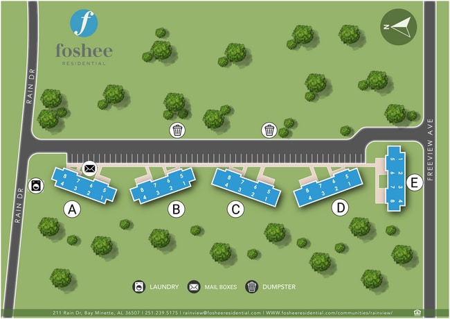 Mapa del sitio de Rainview - Rainview Apartments
