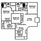 3BR/2BA