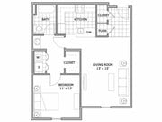 1 Bedroom Apartment | The Abbey | Springfield, MO