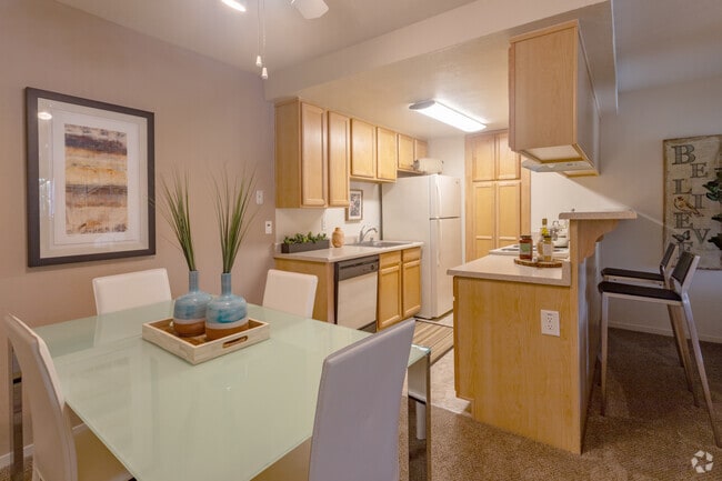 3BR, 2BA - Townhome - 1200SF - Kitchen & Dinning Area