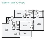 3BR/2BA
