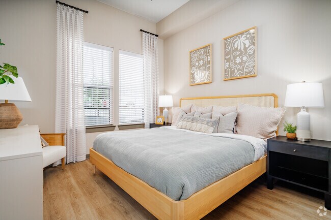 1BR, 1BA - 608SF - Bedroom - Residences at Grayson Heights