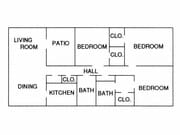 3 bedrooms 2 baths