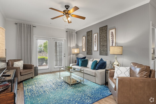 2BR, 2BA - 1260SF - Living Room - The Morgan