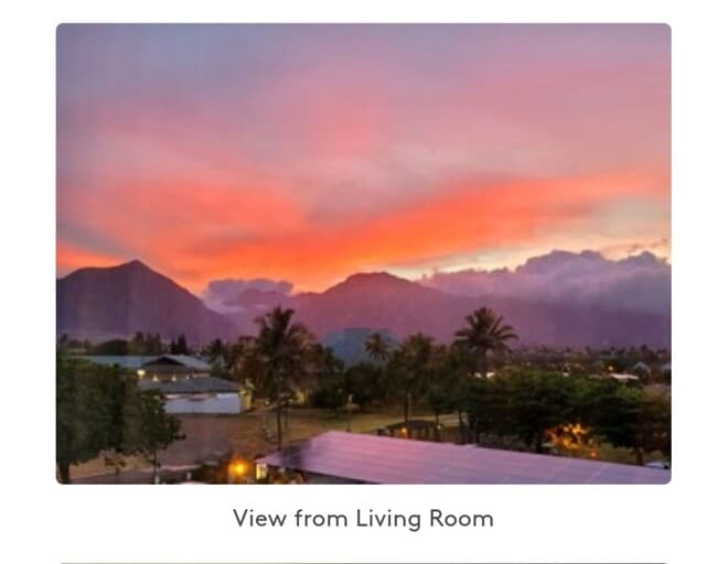 Sunset from Livingroom - 111 Kahului Beach Rd Unit D406