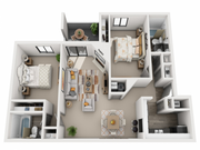 2 Bedroom, 2 Bathroom