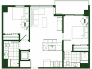 2 Bed, 2 Bath
