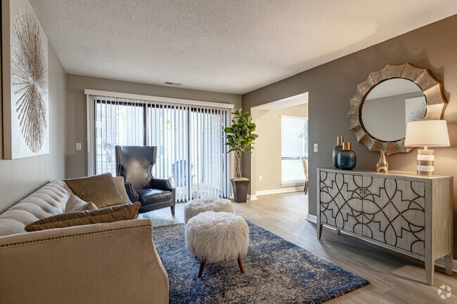 2BR, 1.5BA - 986SF - Kenya - Living Room - The Pines of Cloverlane Apartments