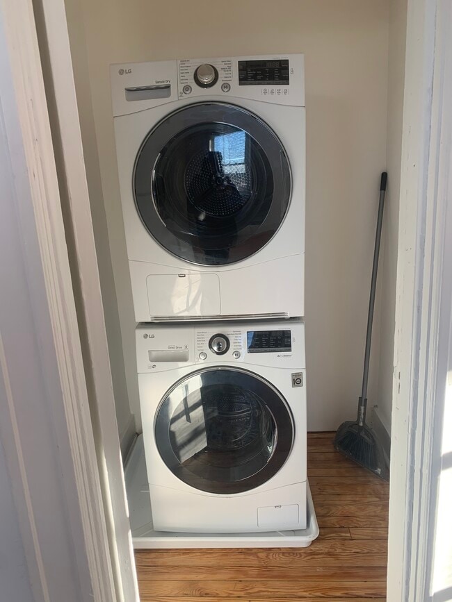 washer and dryer in closet - 16 Paulison Ave Unit 2