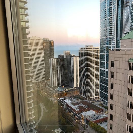 master bedroom view - 222 N Columbus Dr Unit 4009