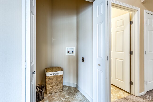 2BR, 1BA - 1029SF - Laundry Closet
