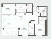 B3 floor plan Parkside Residences