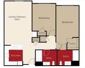 2 Bedroom 2 Bath