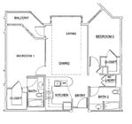 2BR/2BA