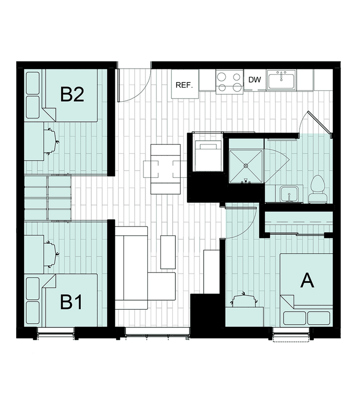 2x1 B - 2x1 C
