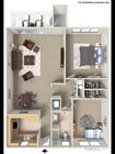 Explore this chic living space designed for modern comfort and convenience.