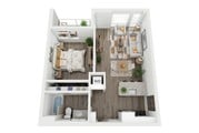 1 BR, 1 BA - 623 SF