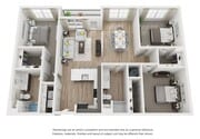 3 bed 2 bath with dining area | 1500 sq. ft.