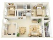 2 Bedroom 2 Bath with Porch