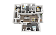 1820 at Centennial 4x4 Floorplan