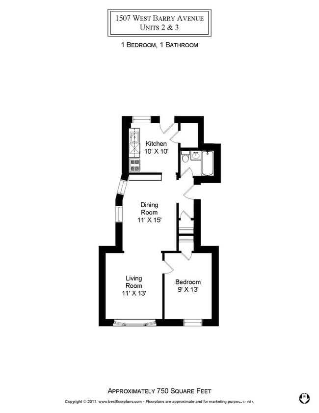 Photo - 1507 W Barry Ave Unit 2