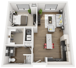 1 Bed 1 Bath - A2