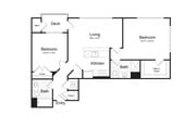 2-Bedroom 2-Bathroom | 1,138 sqft