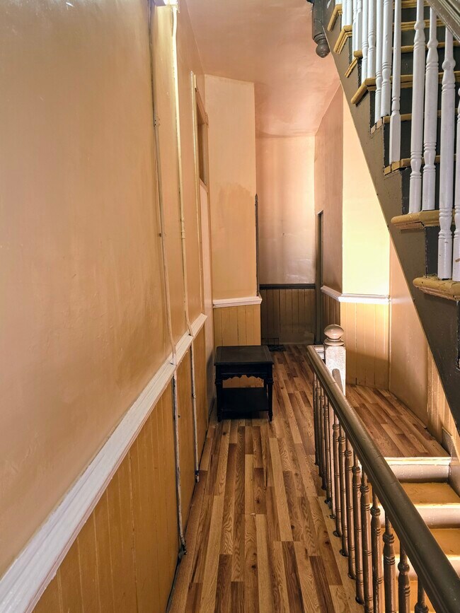 front entrance to apartments