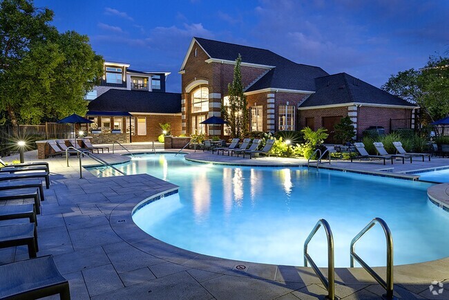 Pool at Dusk - Lake Clearwater Apartments