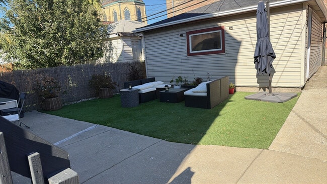 Backyard with Newly Installed Turf - 1032 W 31st Pl Unit 1