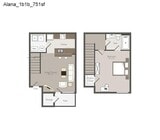 Alana Townhouse (Reno) floor plan Waterford Place Apartments