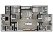 DLP Proper D1L - 4 Bed 4 Bath 1,396 Sq Ft A 3D