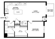 A4 Floor plan W Dimensions