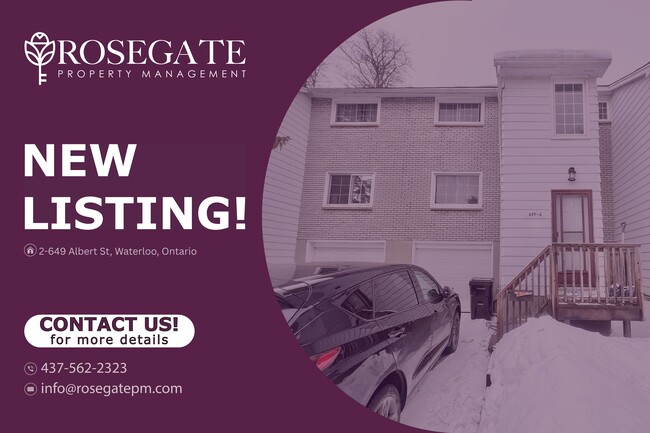 Building Photo - Spacious 3-Bedroom Stacked Townhouse with Garage & Backyard in Waterloo Unit 2