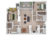 2 Bedroom | 2 Bath | 1171 SF | Garage Available